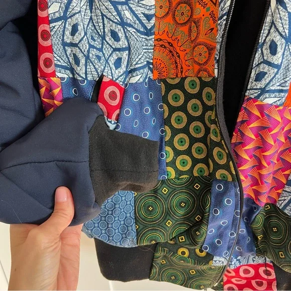 Unique Handmade South African Patchwork Quilt Jacket - Picture 4 of 6